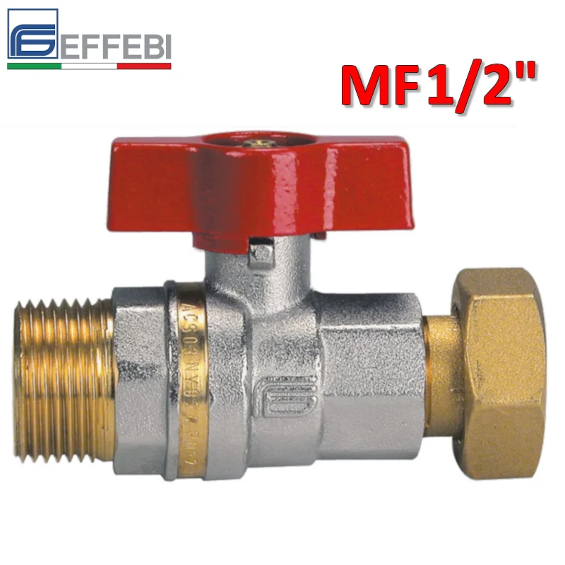 Vanne à bille ASTER mâle 1/2'' avec raccord pivotant femelle 1/2''