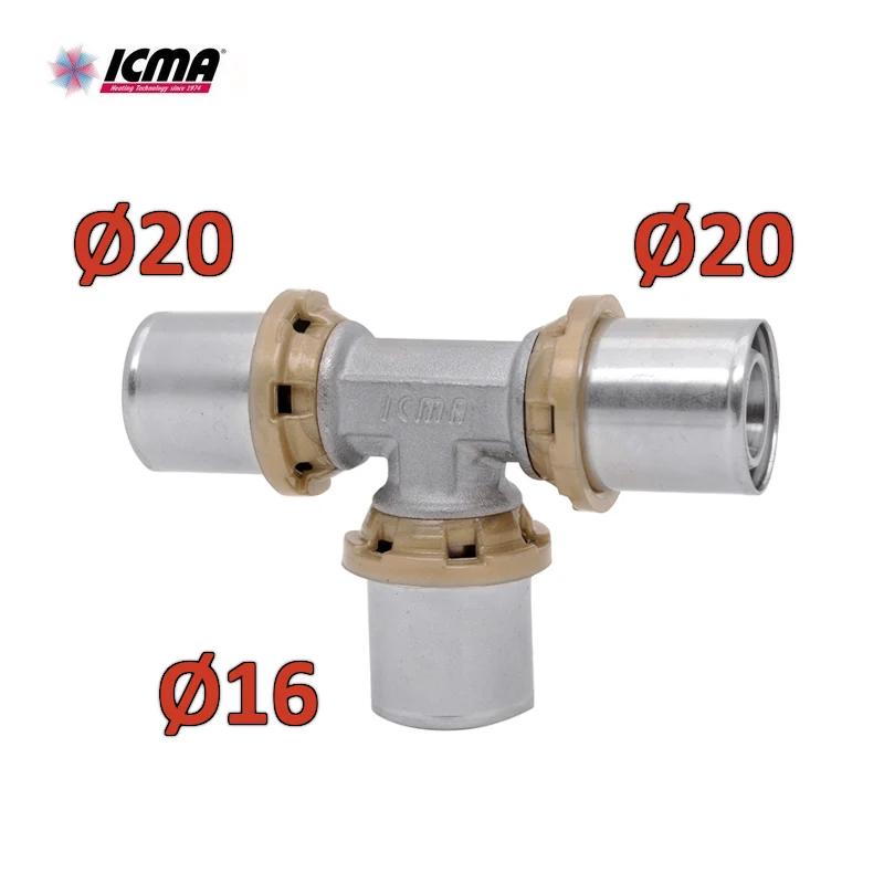 ICMA 406 - Raccord à sertir SEMPITER® 20x16x20 avec té réduit