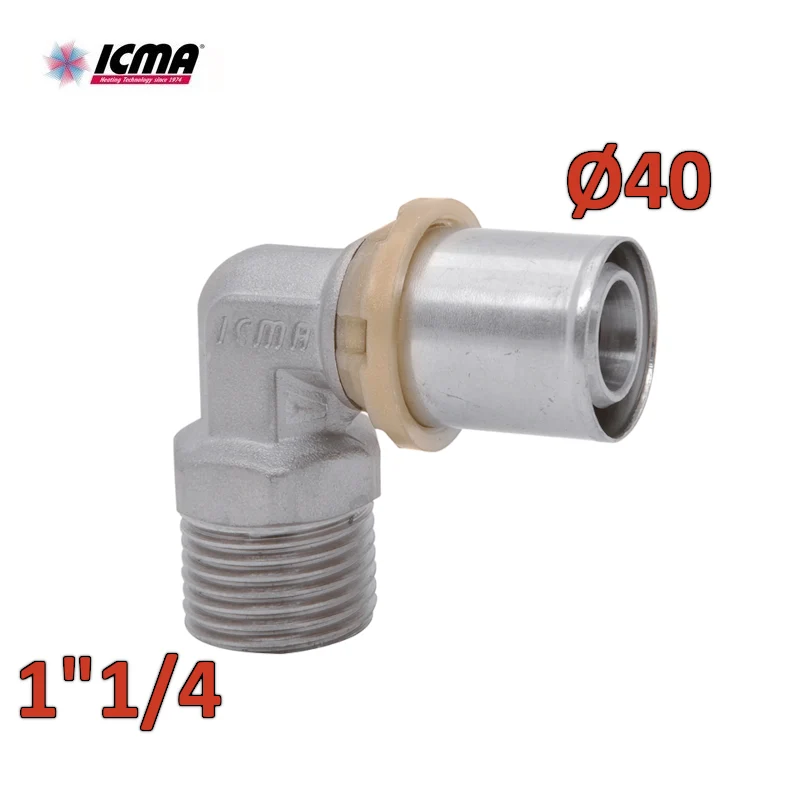 ICMA 404 - Raccord mâle coudé SEMPITER® 40 x 1''1/4