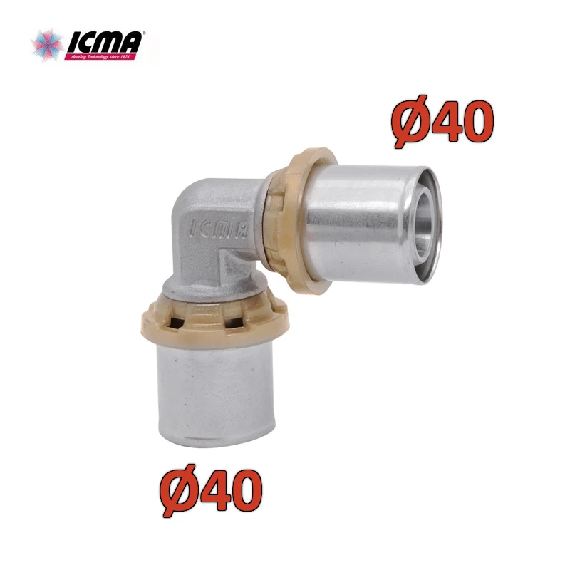 Raccord à pression à double courbure ICMA 403 - 40x40 SEMPITER®