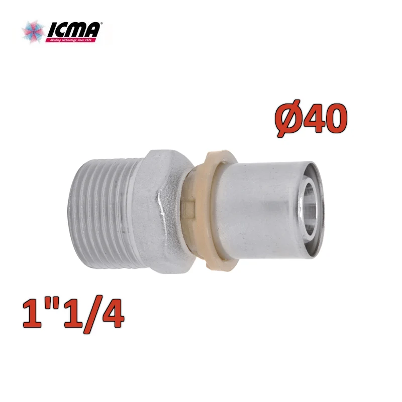 ICMA 402 - Raccord mâle droit à sertir 1''1/4 x 40 SEMPITER®