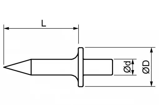 Clous en acier pour sangles de 19 mm - paquet de 200