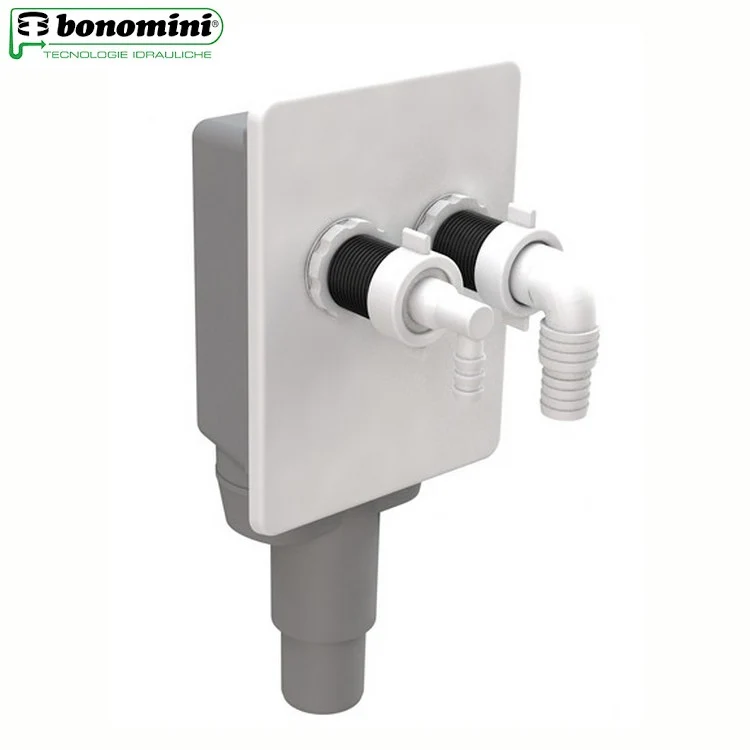 BIBOX double siphon intégré pour la vidange des lave-linge et lave-vaisselle