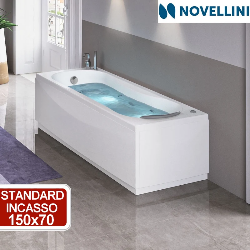 Baignoire encastrable standard Novellini Calypso, 150 x 70 cm