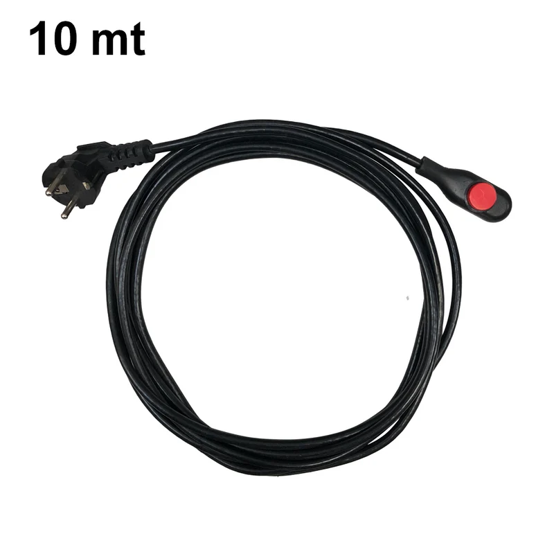 Câble chauffant NO FROST de 10 m, 15 W/m, avec prise et thermostat