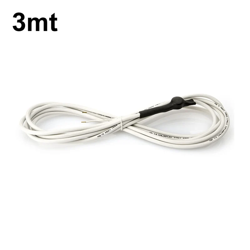 Câble chauffant NO FROST de 3 m, 50 W/m, avec thermostat et sans prise.