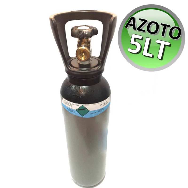 Bouteille d'azote de 5 litres pleine - avec certificats