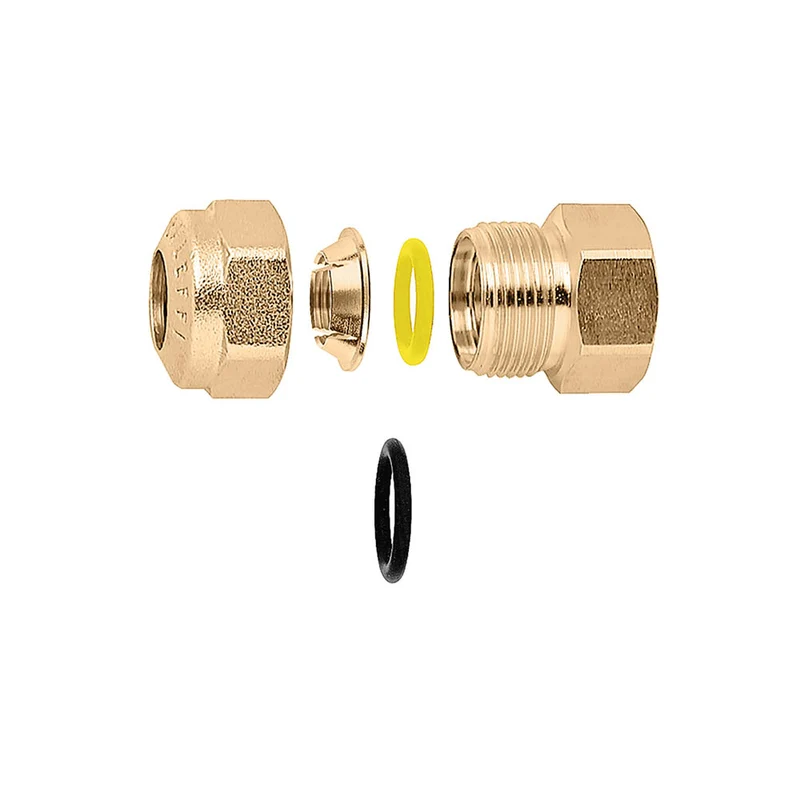 Raccord à compression biconique pour tuyau en cuivre - femelle 1/2'' x Ø 15 mm - 900415