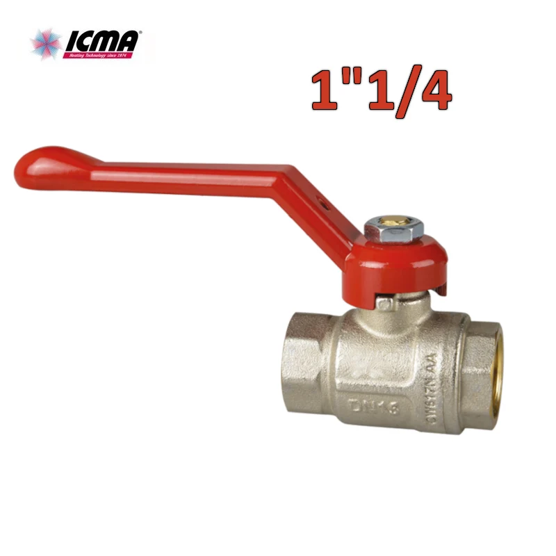 ICMA 350 - Vanne à bille - Filetage 1''1/4 F/F - Levier long