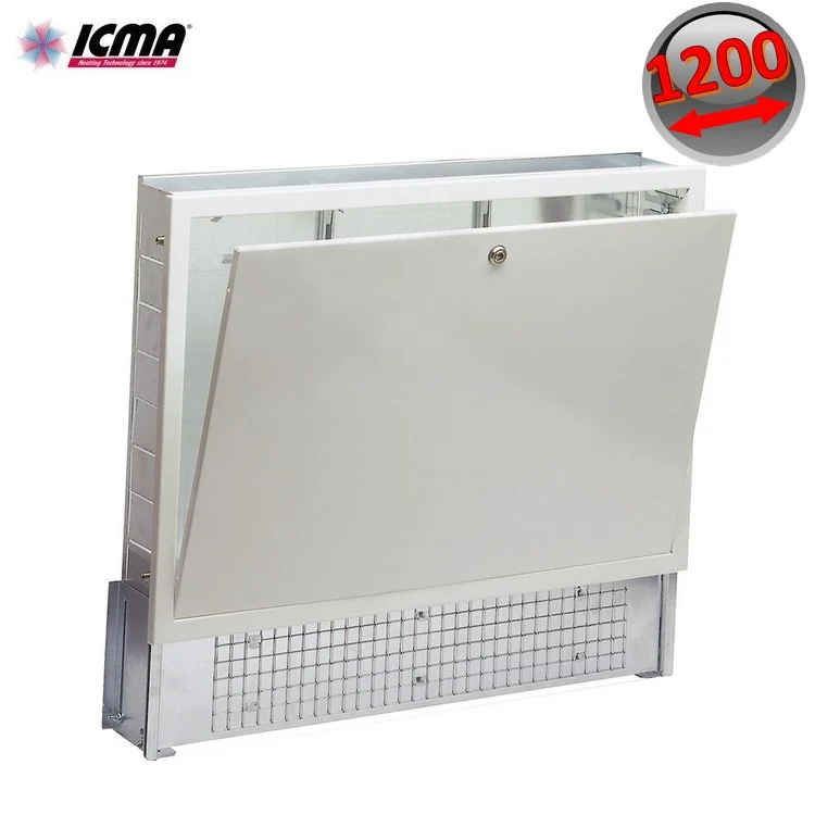 Réservoir encastré ICMA, modèle 196, largeur 1200 mm, épaisseur réglable 90/110 mm - pour collecteur