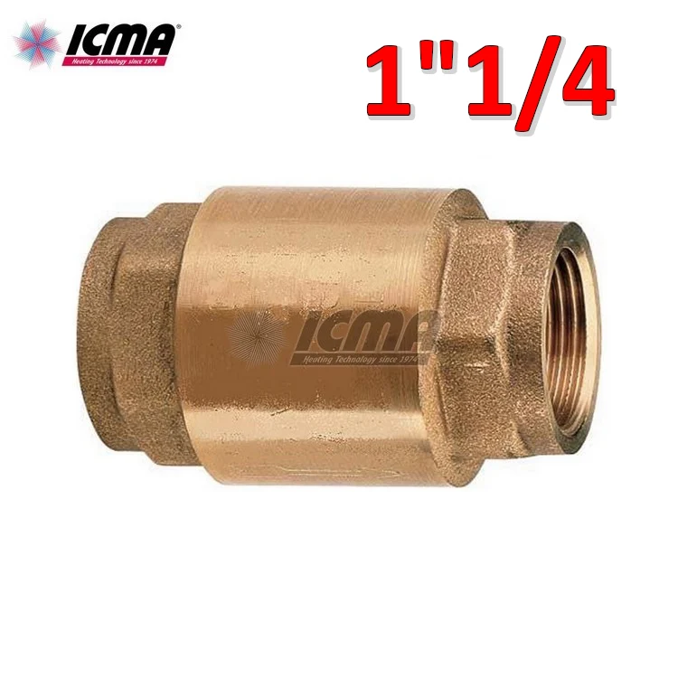 Clapet anti-retour MONDIAL 1''1/4" avec obturateur en laiton