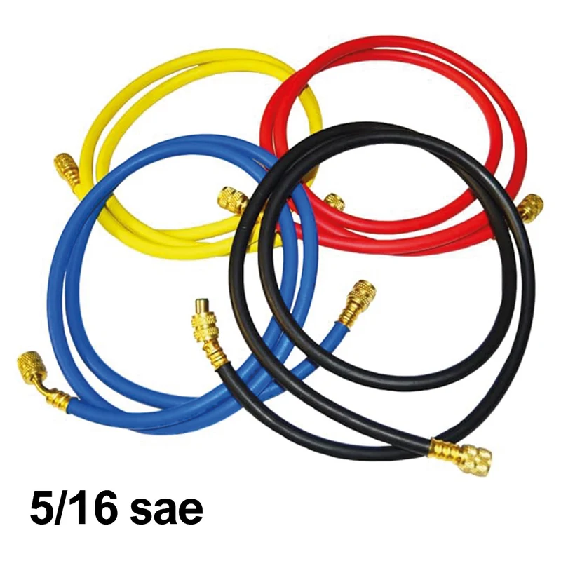 Kit de 4 tuyaux 5/16'' SAE gaz R410A R32, longueur 150 cm