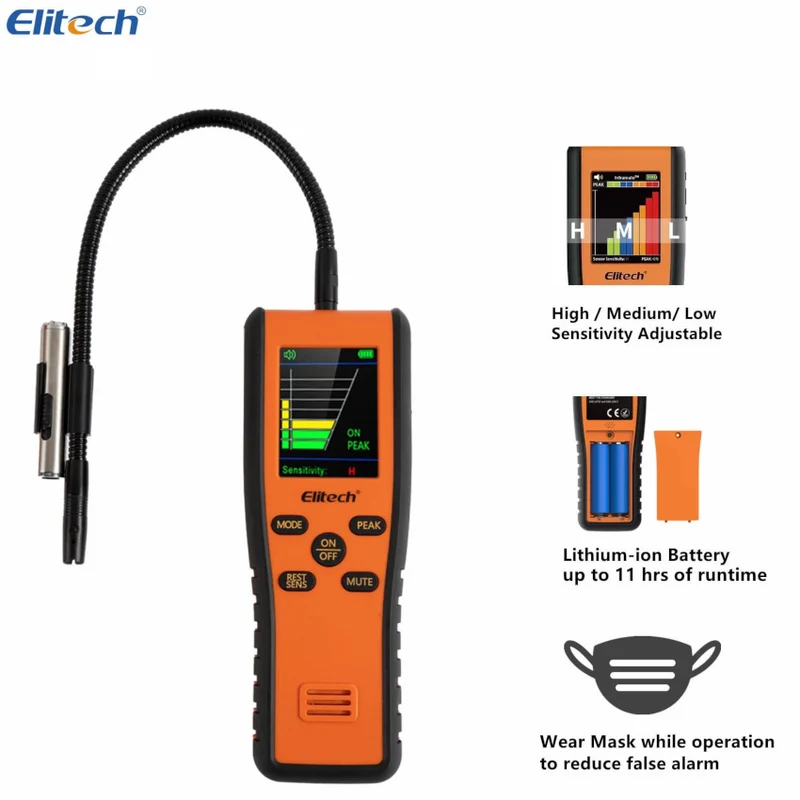 Elitech - Détecteur de fuites de dioxyde de carbone CO2