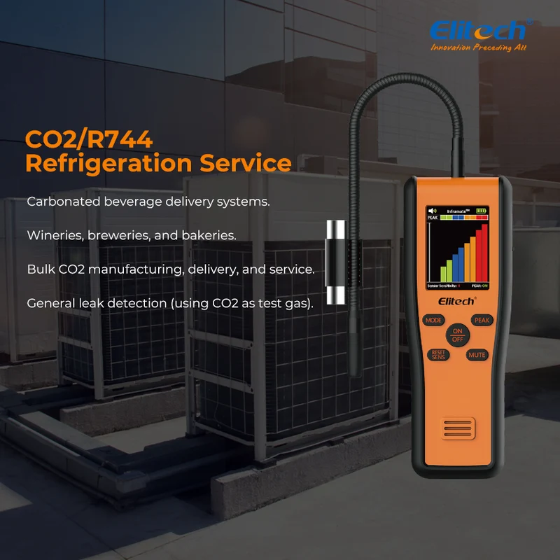 Elitech - Détecteur de fuites de dioxyde de carbone CO2