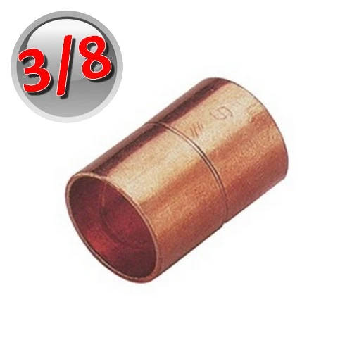 Manchon de cuivre à souder de 3/8'' - 9,52 mm