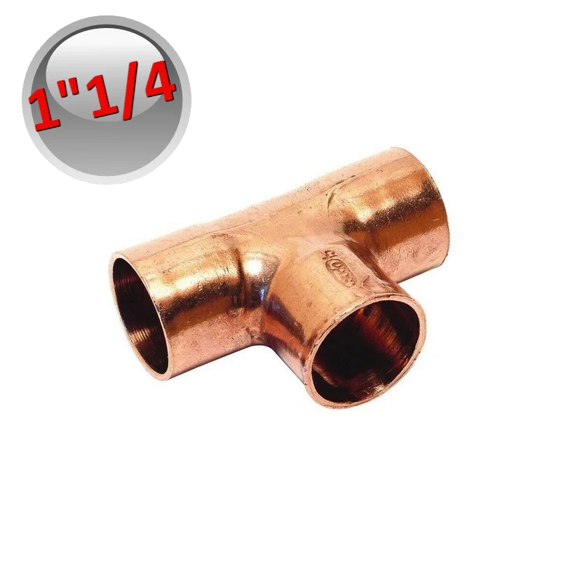 Raccord en T en cuivre FFF pour soudure 1'' 1/4 - 31,75 mm