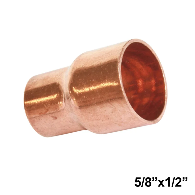 Raccord en cuivre réduit, à souder, mâle 5/8'' x femelle 1/2''