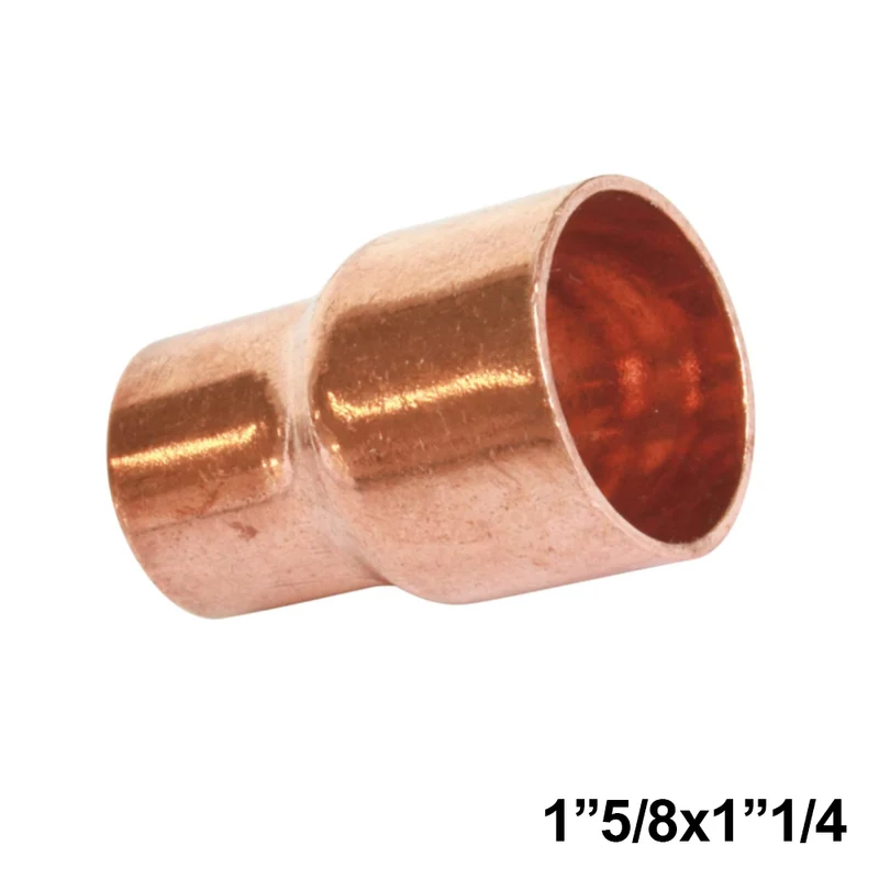 Raccord en cuivre réduit, à souder, mâle 1''5/8 x femelle 1''1/4