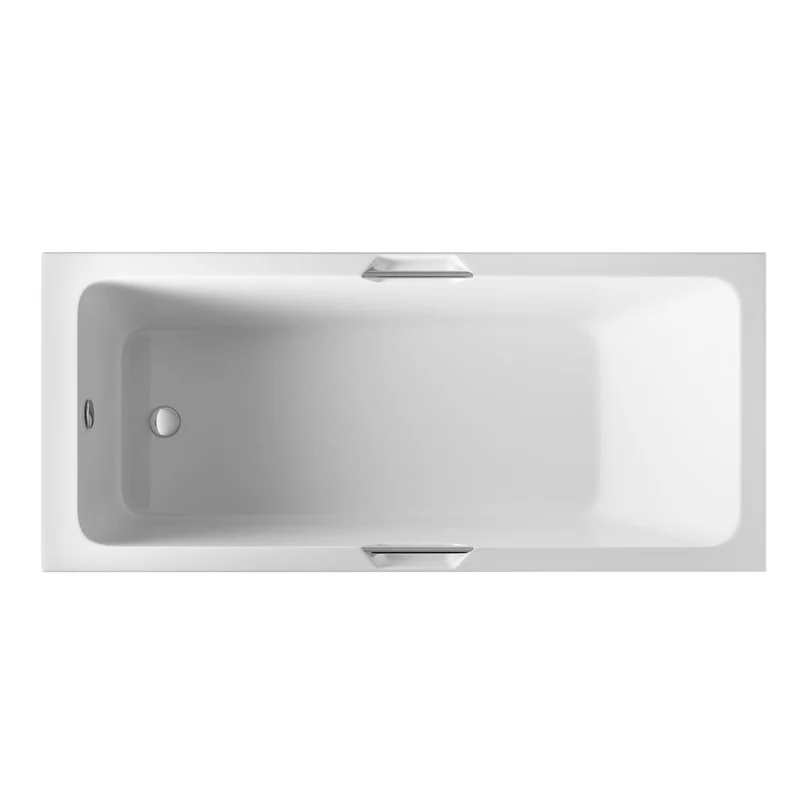 Portland Single Ended Twin Grip 1700 x 800mm Bath - White