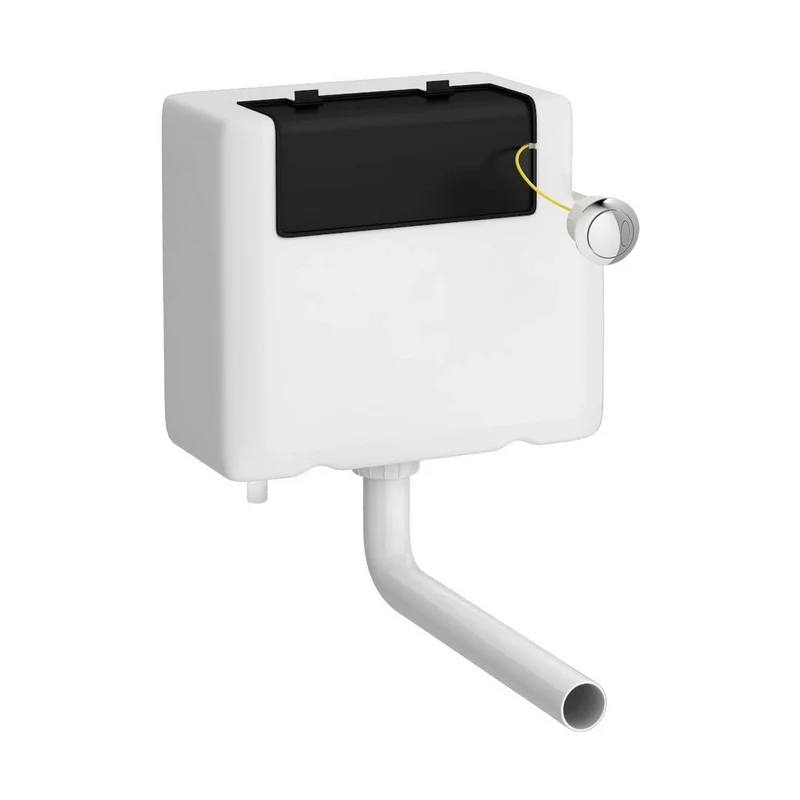 Nuie Concealed Cisterns And Frames Dual Flush Concealed Cistern - Bottom Outlet Contemporary White Polyethylene 296x340x142mm