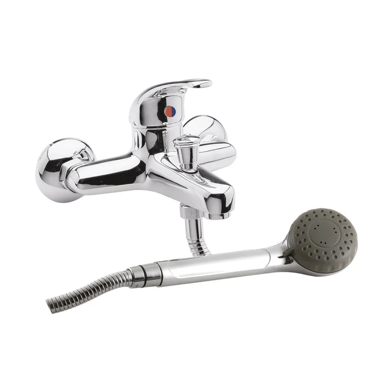 Nuie Pair Of Wall Mounted Couplings Contemporary Chrome Brass 65x65x25mm