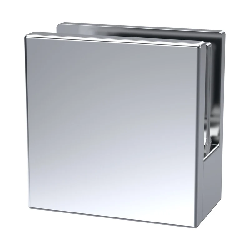 Nuie Wetroom Accessories Wetroom Screen Support Foot Contemporary Chrome Brass 45x44x30mm