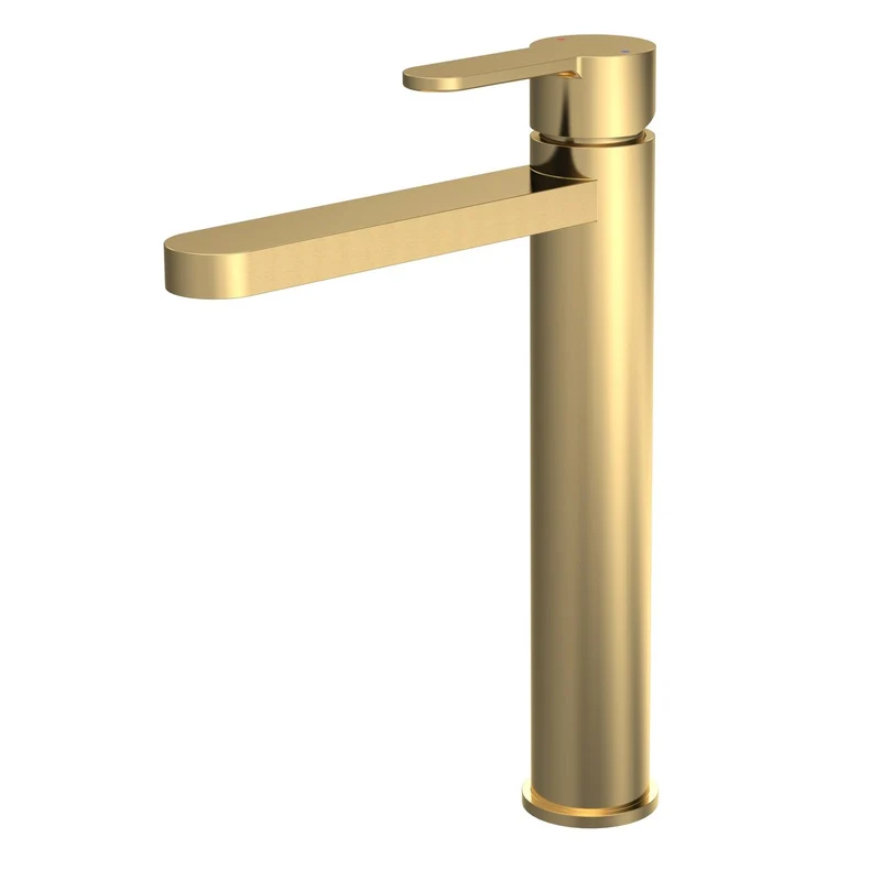 Lana Brushed Brass Tall Basin Mixer