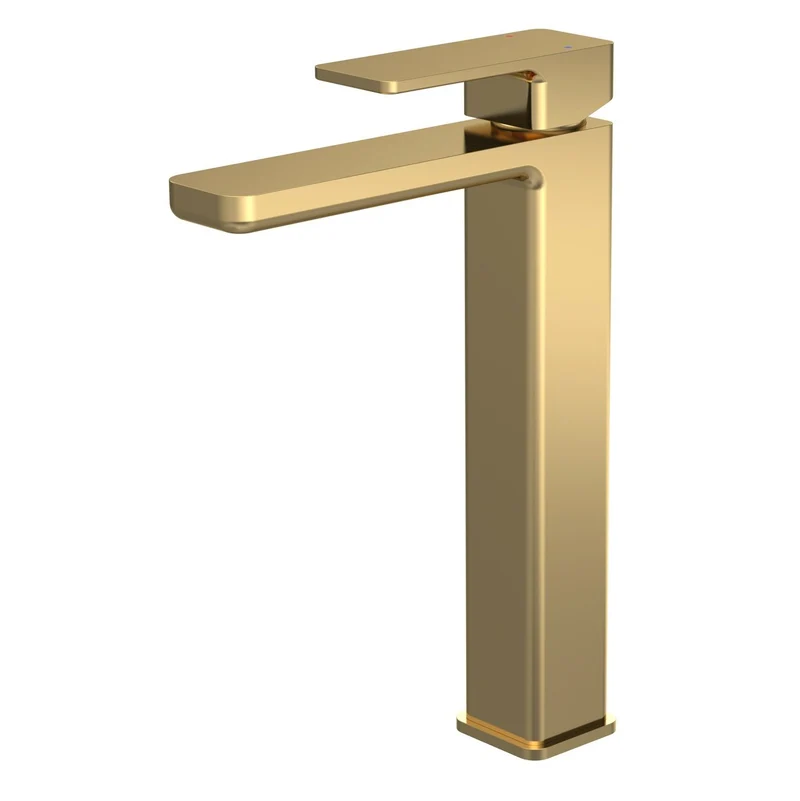 Cape Brushed Brass Tall Basin Mixer
