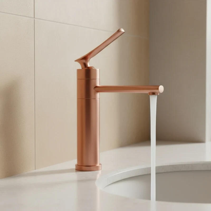 Robinet moderne salle de bain lavabo - Doré rose - Laiton