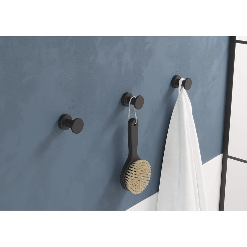 Sonia Tecno Project Spare/Open Toilet Roll Holder - Matt Black