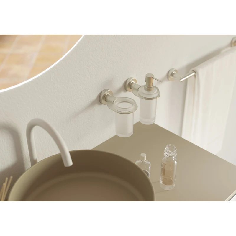 Sonia Tecno Project Open Toilet Roll Holder - Brushed Nickel