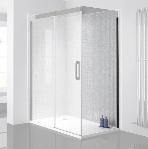 April Prestige2 800mm Frameless Side Panel - Clear/Black