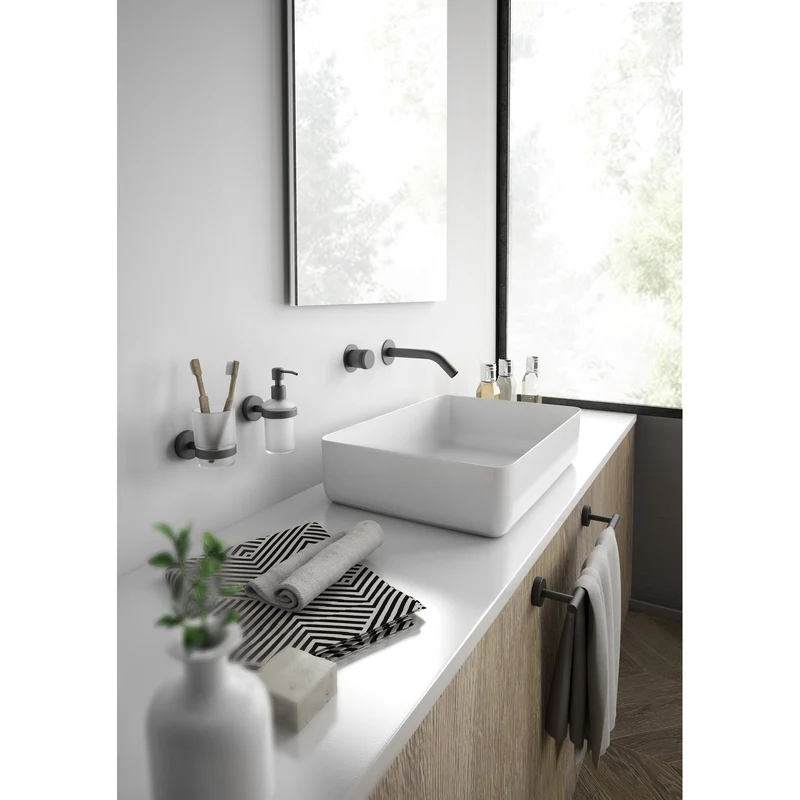 Gedy Eros Toilet Brush Wall Mounted - Matt Black