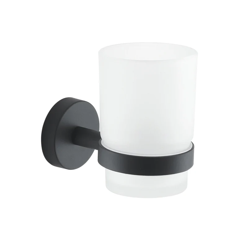 Gedy Eros Tumbler Holder - Matt Black