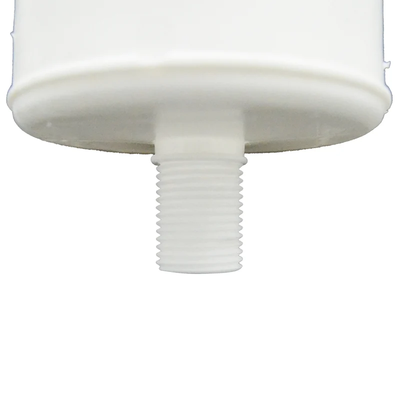 Bouchon de vidange de condensats en PPS blanc Ø 80 mm pour les gaz de combustion des chaudières à condensation, tige de vidange filetée