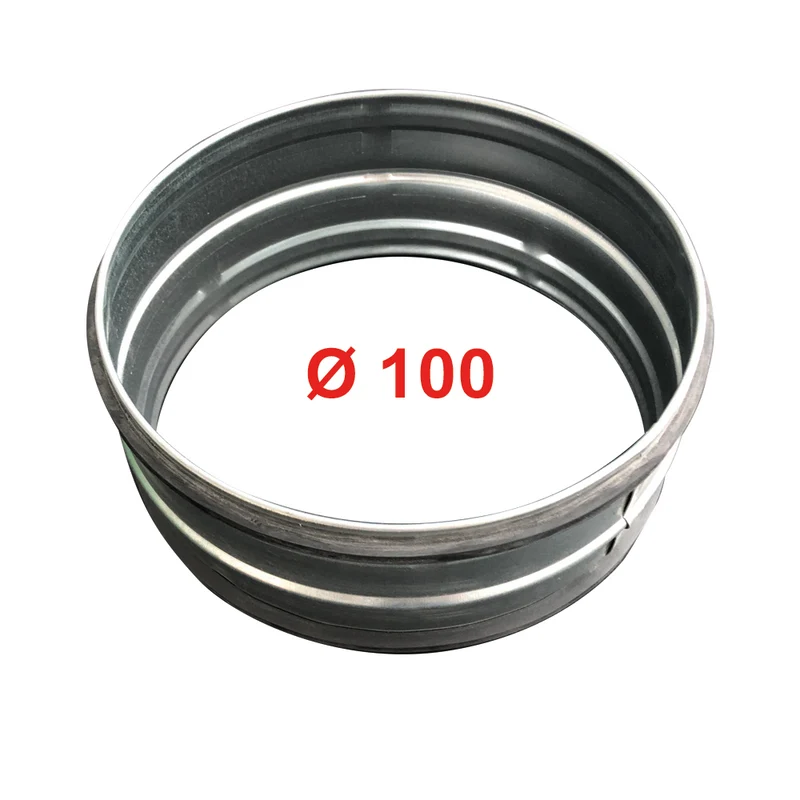 Manchon de raccordement Ø 100 mm pour conduits flexibles d'air chaud et froid