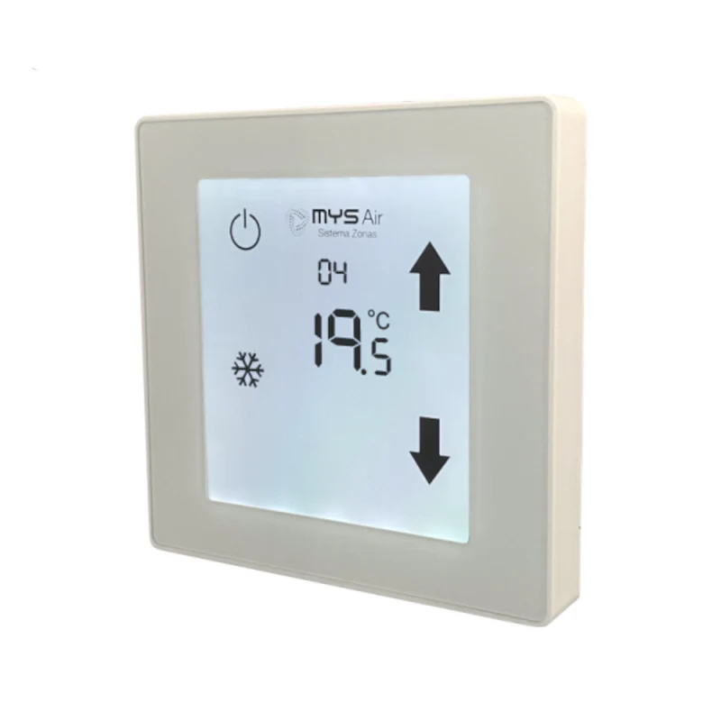 Thermostat ROMA-11 BLANC avec écran tactile monochrome rétroéclairé