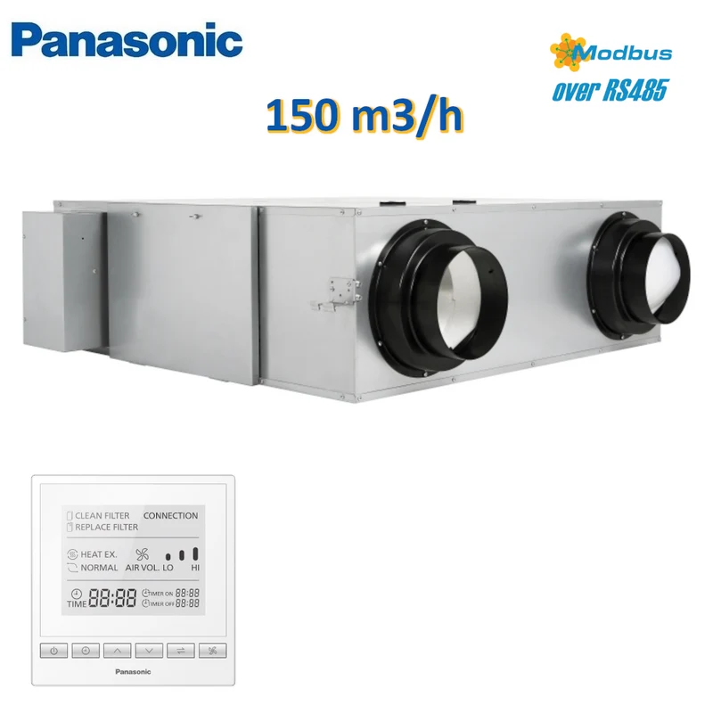 Unité de récupération centralisée VMC PANASONIC FV 150 m³/h avec contrôle