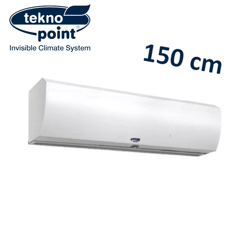 Rideau d'air centrifuge TEKNOPOINT avec télécommande, 150 cm. Débit d'air : 1 700 m³/h