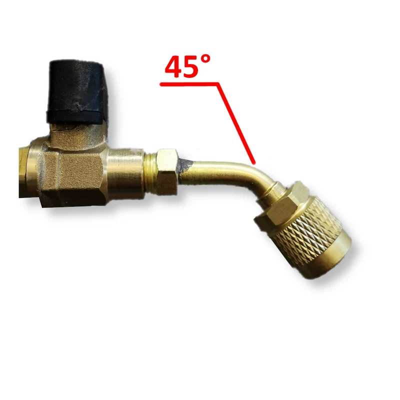 Tuyau flexible avec robinet 1/4'' x 1/4'' SAE haute qualité 1800 mm - Couleur rouge