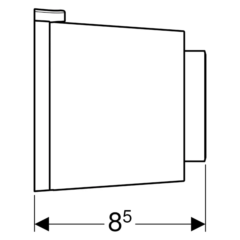 Réservoir rond GEBERIT SIGMA 8 avec commande pneumatique externe à distance
