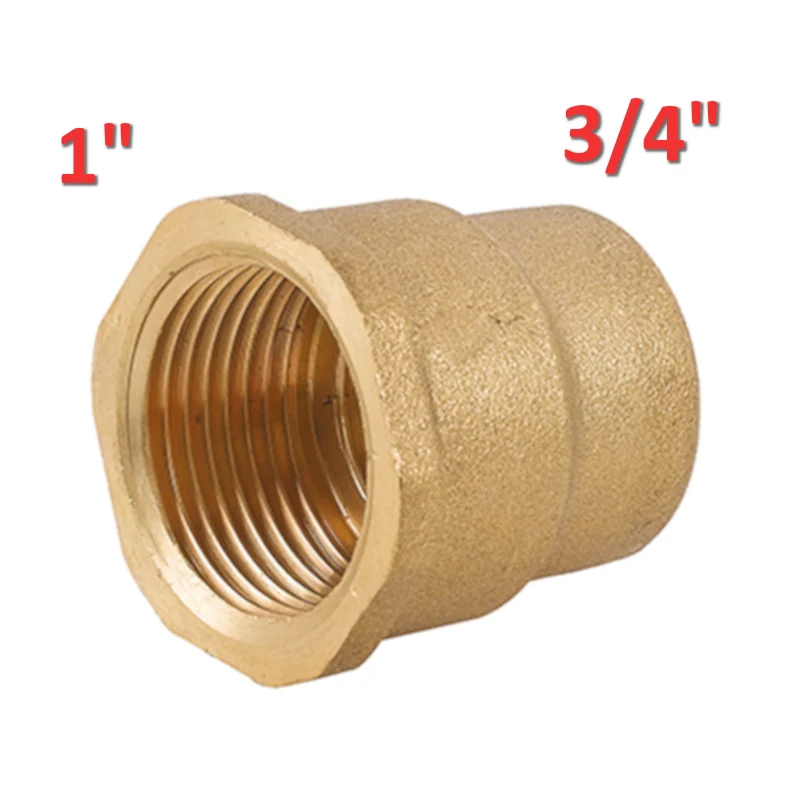 Manchon de raccordement à joint réduit ICMA 1214 F-F 3/4'' 1'' en laiton jaune