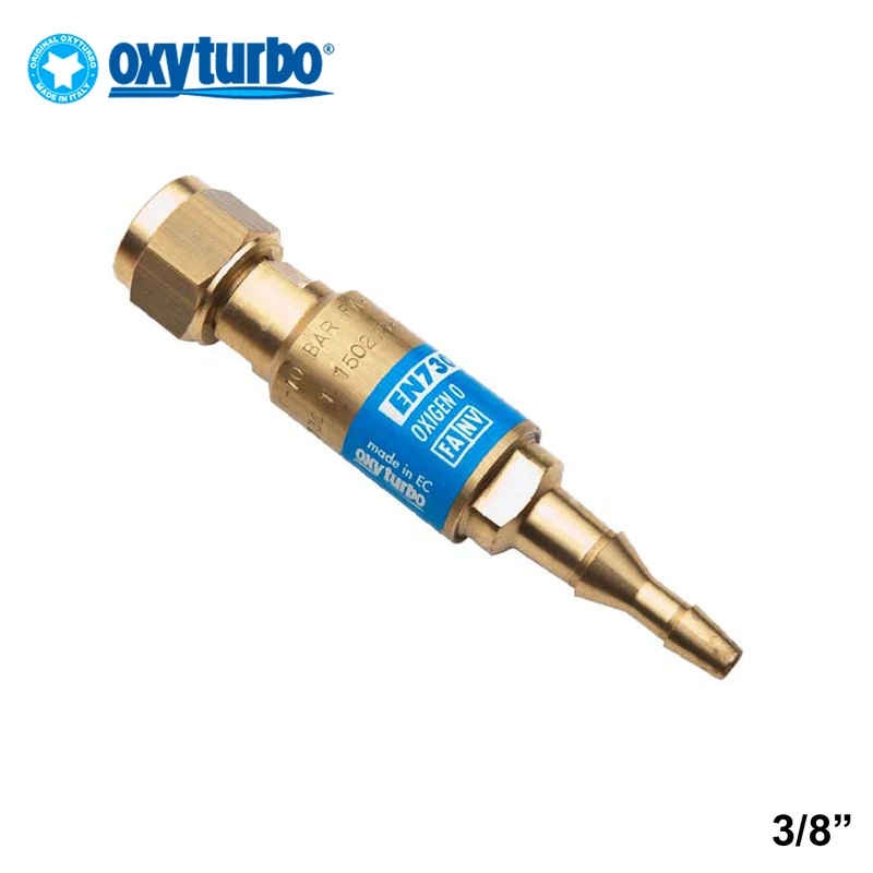 Soupape de sécurité à oxygène, raccord de tuyau G3/8 pour tube de Ø 7-11 mm pour poignée