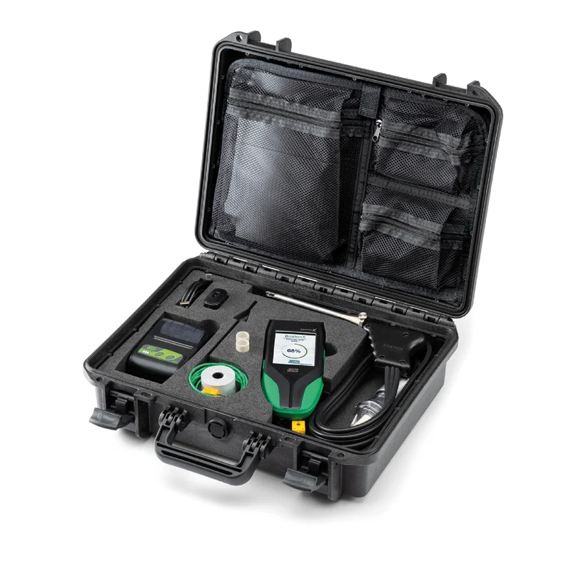Analyseur de combustion Boston X avec 2 cellules O2+CO et imprimante Bluetooth