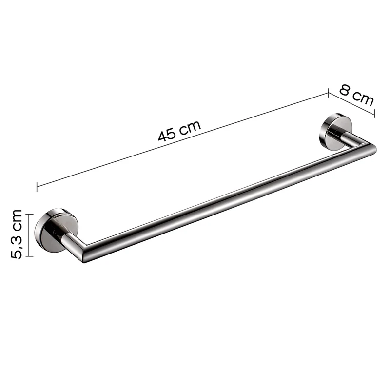 Porte-serviettes en acier de 45 cm - PROJECT GEDY