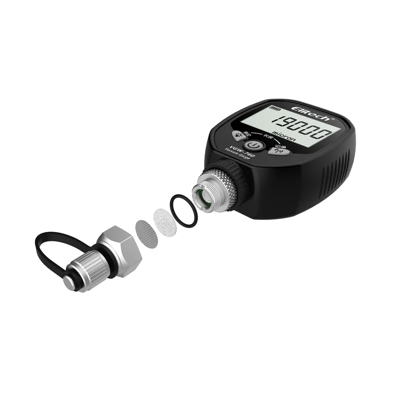 Manomètre numérique miniature Elitech VGW-760PRO pour le vide - 1 à 760 000 microns