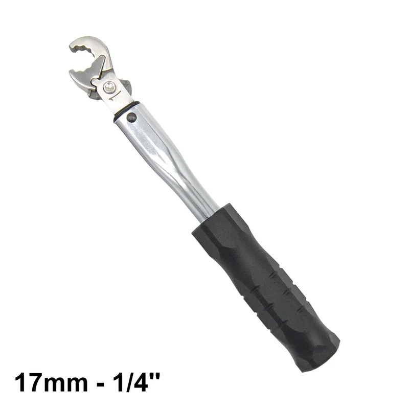 Clé dynamométrique à cliquet 17 mm pour raccords 1/4'', pré-calibrée