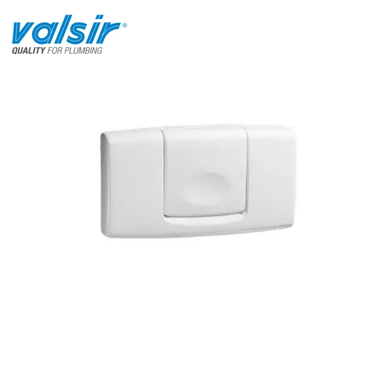 Plaque de remplacement blanche brillante pour chasse d'eau simple Valsir Egea