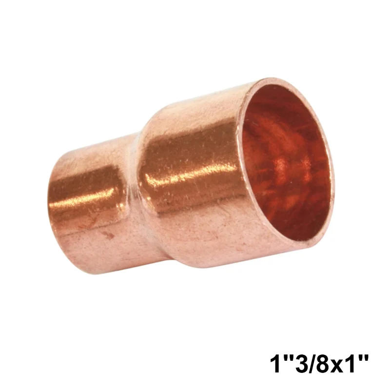 Raccord en cuivre réduit, à souder, mâle 1''3/8 x femelle 1''