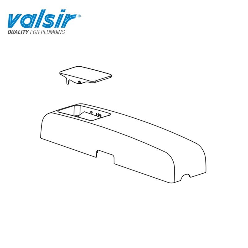 Couvercle de remplacement pour la version pneumatique du réservoir externe Valsir corallo3